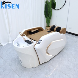 KISEN Lit de massage électrique haut de gamme pour salon de coiffure, avec cycle d'eau, vapeur et physiothérapie intégrée pour le traitement capillaire - Product Image 2