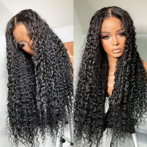 Peruca frontal brasileira HD para mulheres, peruca completa de cabelo humano virgem 360 de renda natural, fecho frontal para mulheres negras