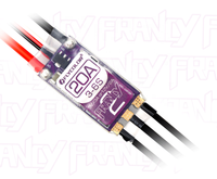FLYCOLOR Francy2 20A 경량 MCU 32비트 다중 프로토콜 지원 128KPWM 주파수 브러시리스 ESC FPV RC 비행기 모듈형 BEC