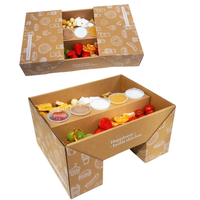 Boîte à rabat en papier en gros pour fêtes, chocolats, plateaux de traiteur et emballages de traiteur