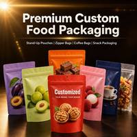Op maat gemaakte voedselverpakkingen, staande pouches, OEM, ODM, groothandel, koffie, snacks, dierenvoer, thee, noten, aluminiumfolie, ritssluiting, rechtstreeks van de fabriek