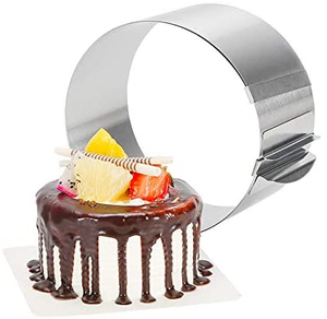 Anneau de gâteau <span class=keywords><strong>réglable</strong></span> de haute qualité, rond en acier inoxydable, outils de cuisson, anneau de Mousse rond - Product Image 4
