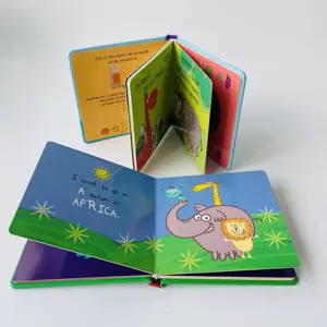 Custom Designed English Learning Board Book for Early Childhood Education Printed in China