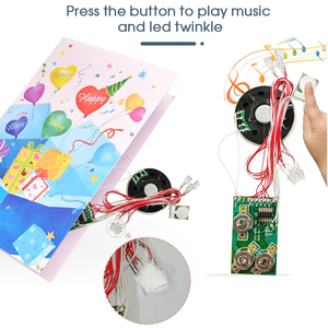 Nhà máy trực tiếp thiệp chúc mừng âm thanh <span class=keywords><strong>chip</strong></span> âm nhạc mô-đun âm thanh mô-đun ghi âm cho Cảm ơn bạn thiệp chúc mừng lễ hội - Product Image 3