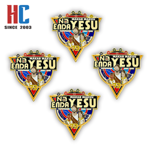 20 años de fábrica personalizada <span class=keywords><strong>Go</strong></span> With Jesus Swahili Kenia Pin Buscador de caminos Adventista Cristiano Esmalte duro Pin de solapa - Product Image 2