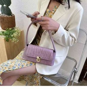 กระเป๋าถือขนาดเล็กสำหรับผู้หญิง ดีไซน์ทันสมัย พร้อมพื้นผิวสัมผัสแปลกใหม่ สไตล์หรูหรา สะพายไหล่เดี่ยว - Product Image 6