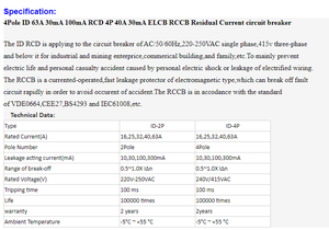 Disjoncteur miniature de qualité supérieure fiable avec capacité de coupure 6ka Les composants de l'isolateur PA66 se monte sur rail DIN HONI <span class=keywords><strong>HB204</strong></span> - Product Image 6