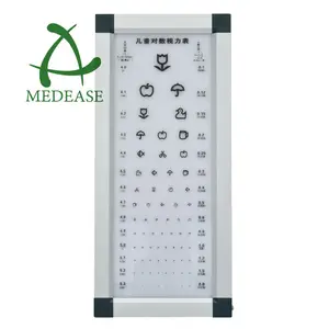 Işık kutusu için LED optik ekipmanlar 2.5M göz şeması testi logaritmik standart oftalmik görme keskinliği tedarikçisi göz görüş