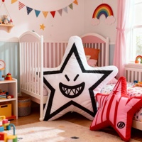 Housse de coussin décorative personnalisée en forme de biscuit imprimé, motif dessin animé, pour canapé