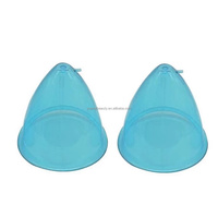 1 ensembles 3 paires Différentes Taille BBL XL machine élargissement du sein fesse Plastique Bleu Grand 18.5cm 16cm 14cm vide xxxl mégots tasse