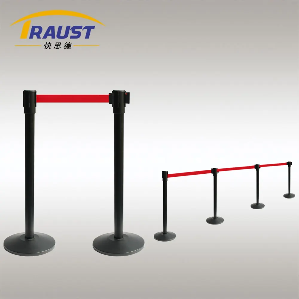 Traust mulit color traffic crowd queue q manager control retractable belt post pole stand crowd control barrier stanchion