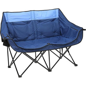 Chaise double pliante surdimensionnée siège d'amour portable robuste - Product Image 1