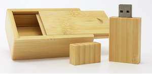 Memoria USB de Madera con Logotipo Personalizado para Regalos Promocionales de Boda, Caja de Madera para Memoria USB 3.0 2.0 de 8 GB, 32 GB, 64 GB, 16 GB, Unidad Flash USB con Forma de Bolígrafo de Madera - Product Image 5