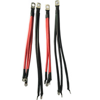 Pabrik merah/hitam 1/2/3M disesuaikan 1015 10AWG kabel listrik Cincin Terminal Lug konektor kawat PVC