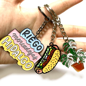 Llaveros de Metal Personalizados Populares al por Mayor, Adornos Colgantes, Llaveros de Esmalte Blando y Duro, Regalos - Product Image 3