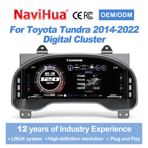 Nuevo Producto Navihua para Toyota Tundra 2014-2022, Sistema Linux, Pantalla LCD para el Tablero, Velocímetro Automático, Panel Digital para Automóvil, Cabina Virtual - Product Image 1