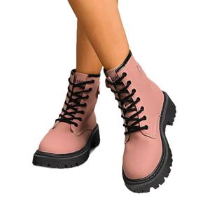 <span class=keywords><strong>Botas</strong></span> de Plataforma Estilo Británico, Otoño, Nuevas, con Cordones Delanteros, Talla Grande, <span class=keywords><strong>Botas</strong></span> Cortas Retro <span class=keywords><strong>para</strong></span> <span class=keywords><strong>Mujer</strong></span> - Product Image 5