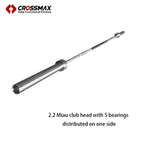 Barre de musculation Crossmax, haltérophilie, compétition professionnelle, grande puissance