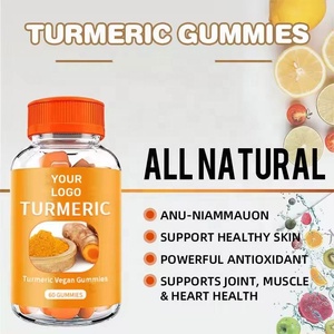 Vente en gros de gommes au curcuma naturelles de qualité supérieure, personnalisées, 60 unités, pour soutenir le système immunitaire et la santé des articulations - Product Image 3