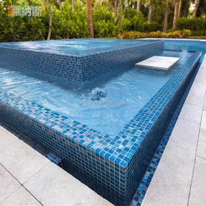 Piscine magique cristal verre mosaïque fond mur poisson piscine mur brique salle de bain thé <span class=keywords><strong>restaurant</strong></span> piscine tuile - Product Image 6
