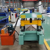 Machine de formage de tuiles de toit demi-rondes à découpe hydraulique automatique