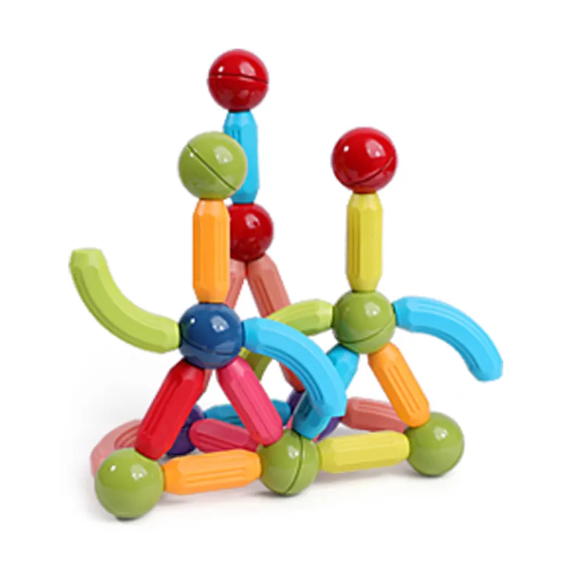 128 pièces tiges magnétiques intelligentes jouet enfants bricolage construction bloc magnétique jouets