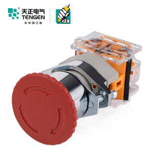 Tengen TglA39 Emergency Stop <b>Button</b> Red Mushroom Head Self Locking Ip40 For Industrial Use - Product Image 2