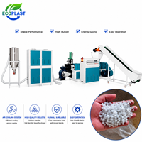 Granulateur de recyclage à vis simple refroidi par air SJ-100, prix usine, machine à granulés plastiques 80-100KG/H