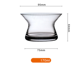 Verre à whisky en cristal EDO du Japon, bol à whisky Hanyu, verre à vin rotatif à rayures, verre à brandy, snifter, coffret cadeau en bois - Product Image 4