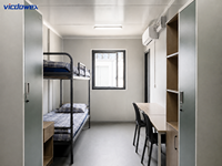 VICDOWEX Maison Modulaire Préfabriquée Personnalisée en Kit pour Camps de Construction, Bureaux, Entrepôts et Logements de Travailleurs