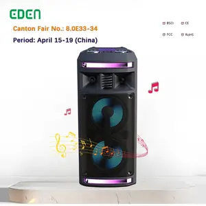 Alto-falantes woofer duplos de 6,5 polegadas, sistema de áudio, som parlante, karaokê, rádio, bluetooth, sem fio