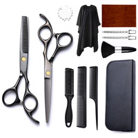 Ensemble de ciseaux de coiffeur de haute qualité ciseaux à cheveux ensemble de ciseaux de salon durables maquillage de beauté ensemble de ciseaux de coiffeur avec logo personnalisé