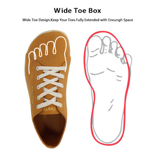 Chaussures décontractées polyvalentes en gros, baskets minimalistes à bout large et zéro drop, confort toute la journée - Product Image 5