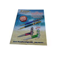Kits de stylos personnalisés haut de gamme, catalogue, reliure de selle, livre souple, impression de brochures