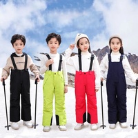 Pantalon de Ski pour enfants, salopette pour filles et garçons, pantalon de Snowboard épaissi et chaud pour enfants, combinaison de Ski coupe-vent imperméable