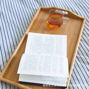 Bamboo breakfast plate <b>with</b> <b>legs</b>, bedside <b>table</b>, folding plate, suitable for home, dormitory, computer desk, and storage. - Product Image 2