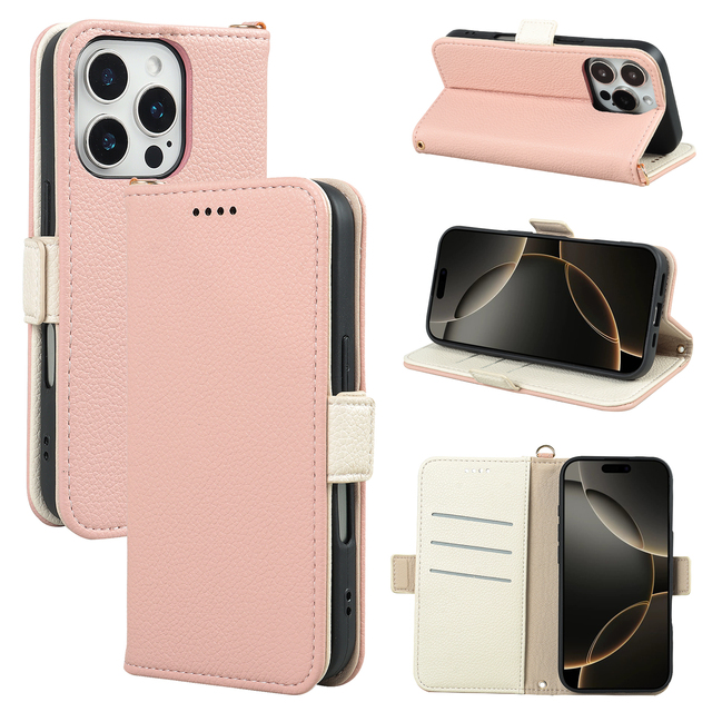 Top Ranking Flip Leather Wallet Mobile Phone Bags for iPhone 17 Pro Max 16 Pro 15 14 13 12 11 Shockproof Wallet Phone Case