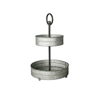 Plateau en métal galvanisé tendance, nouveau design moderne, support à gâteau décoratif à bas prix, fourni directement par l'usine