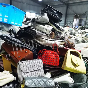 wholesale bulk container mixed bales of leather multi use tote bag large used branded bags luxury women hot for sale