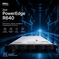 Server R640 1U Rackmount Enterprise Terlaris, Server Jaringan Penyimpanan NVMe DDR4 Xeon Scalable Gen