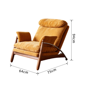 <span class=keywords><strong>Fauteuil</strong></span> inclinable réglable Longstar, canapé-lit en velours de qualité supérieure, <span class=keywords><strong>fauteuil</strong></span> moderne jaune <span class=keywords><strong>moutarde</strong></span> pour salon et chambre à coucher - Product Image 5