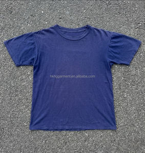 T-shirt délavé à l'acide 100% coton pour homme, col rond, t-shirt personnalisé pour homme, t-shirt uni de haute qualité, effet vieilli pour homme - Product Image 1