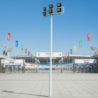 Prix Compétitif Poteaux d'éclairage de rue à mât haut 200W 250W 300W pour terrains de tennis et stades de football, lampadaires de 30M 35M 45M
