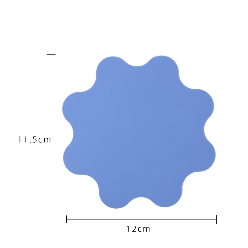 Forme de fleur bleue
