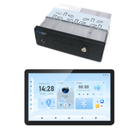 Layar Kokpit Pintar 12,8 Inci Android 14 Split Host SerDes Navigasi Bus Komersial Kamera 8CH Layar Multimedia