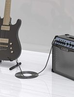 Câble de guitare électrique de qualité professionnelle, prix d'usine, câble audio tressé, réduction du bruit, câble électrique pour guitare