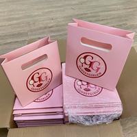 Bolsas para Recuerdos de Boda, Duraderas, con Logotipo Personalizado en Relieve, Cinta de Algodón, Bolsas de Regalo para Boutique de Zapatos, Bolsas de Papel para Compras, Bolsas para Ropa