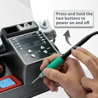 Station de Soudage AIFEN A902 Avec Doubles Poignées C210 C245, Plateforme de Retravail pour Réparation de PCB BGA de Téléphones et Outils de Soudure