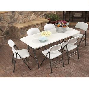 Plastic Table and Chair <b>Set</b> Plastic <b>Folding</b> Table 8 Ft <b>Folding</b> Table - Product Image 6