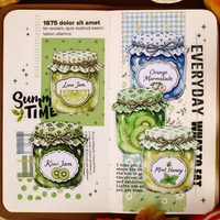 10 Stiker Per Paket Seri Stoples Madu Hiasan DIY Bertema Stoples untuk Jurnal